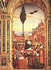 Aeneas Piccolomini Arrives to Ancona by Bernardino Pinturicchio